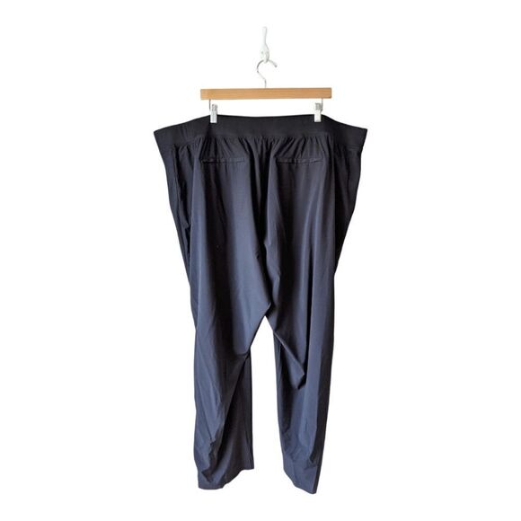 Athleta Plus Size Brooklyn High Waist‎ Ribbed ankle pant black sz 26 - Picture 9 of 13